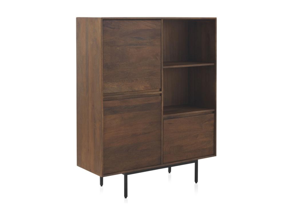 Credenza in metallo naturale scuro