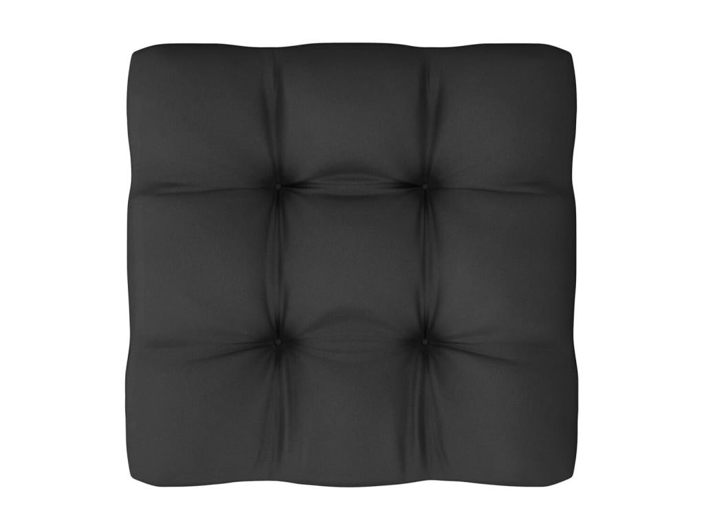 Set di mobili da esterno in legno massello di pino bianco da 9 pezzi con cuscini