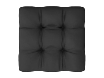 Set di mobili da esterno in legno massello di pino bianco da 9 pezzi con cuscini