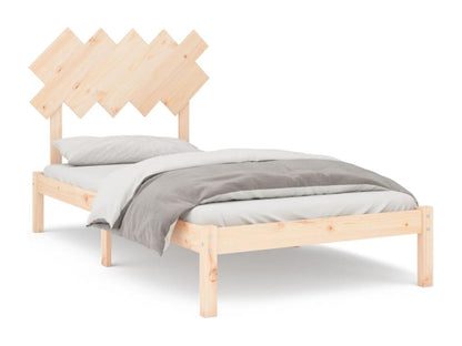 Struttura letto in legno massello marrone, 100 x 200 cm