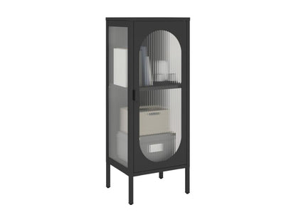 Credenza in acciaio nero, 40 x 35 x 105 cm