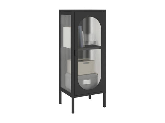 Credenza in acciaio nero, 40 x 35 x 105 cm