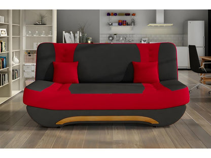 Divano in tessuto rosso