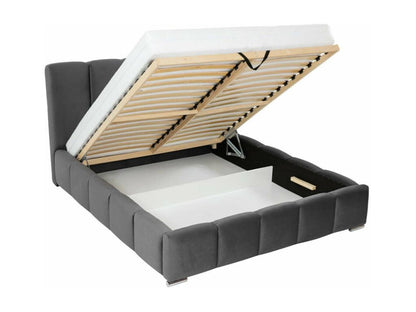 Base per letto grigia, 200 x 222 x 112 cm