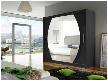 Armadio nero, 215 x 180 x 58 cm