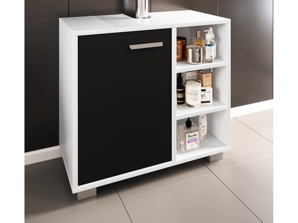 Mobile bagno bianco/nero