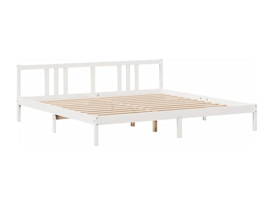 Letto in legno massello di pino bianco, 200 x 200 cm