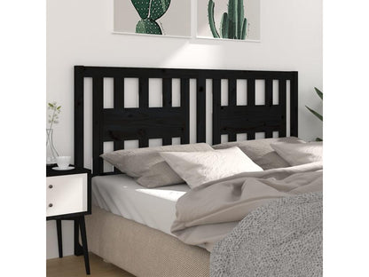 Testiera in legno massello nero