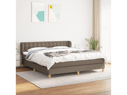 Base letto in tessuto color tortora, 180 x 200 cm