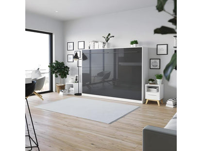 Letto grigio, 140 x 200 cm