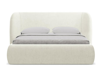 Letto in velluto beige