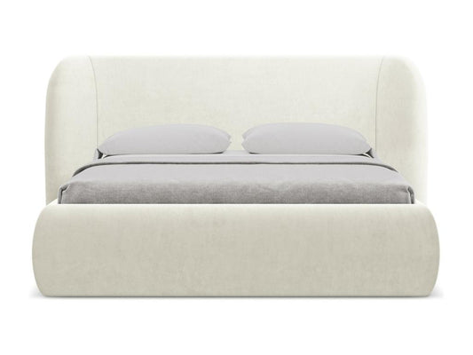 Letto in velluto beige