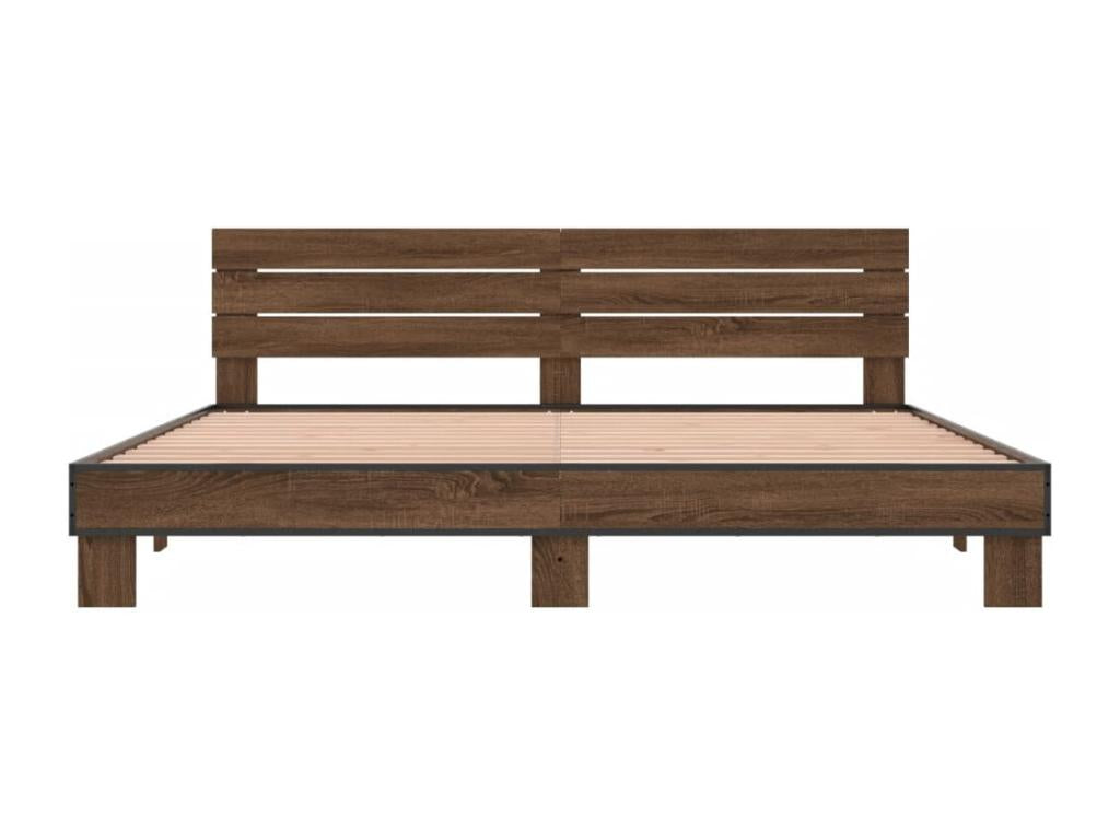 Struttura letto in legno ingegnerizzato marrone, 180 x 200 cm