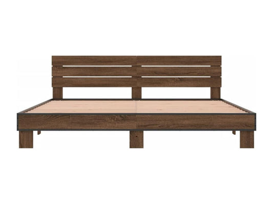 Struttura letto in legno ingegnerizzato marrone, 180 x 200 cm