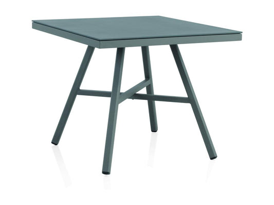 Tavolo in vetro color tortora