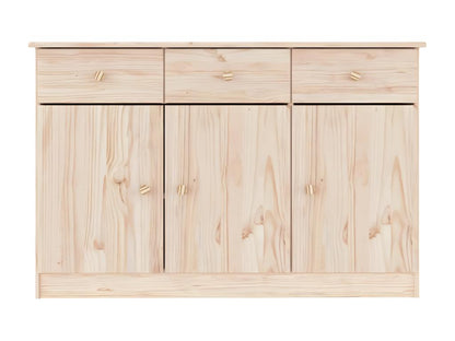Credenza in legno massello marrone, 112 x 35 x 73 cm