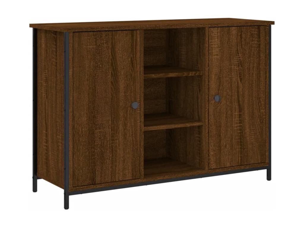 Credenza in legno ingegnerizzato marrone, 100 x 35 x 70 cm