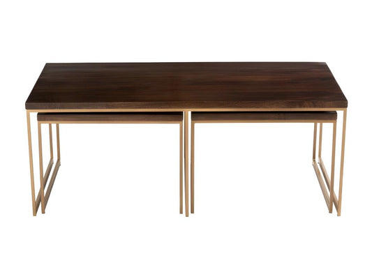 Tavolino da caffè marrone