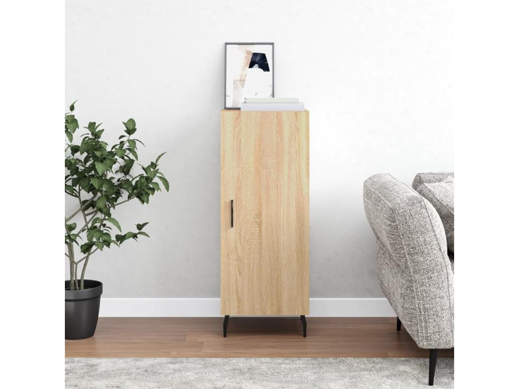 Credenza in legno ingegnerizzato marrone, 34,5 x 34 x 90 cm