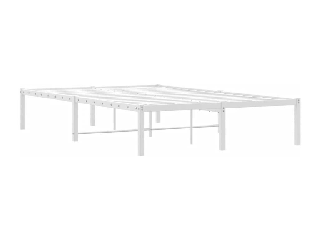 Struttura del letto in metallo bianco