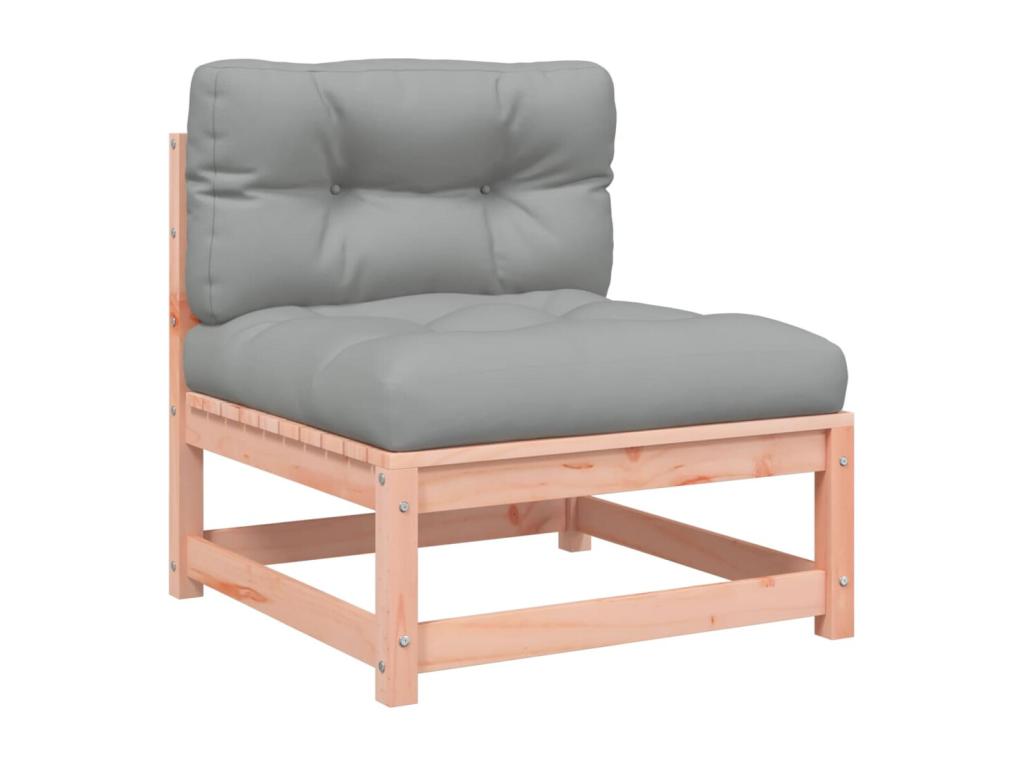 Set di mobili da esterno in legno massello marrone da 7 pezzi