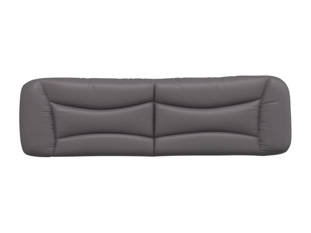 Testiera in similpelle grigia