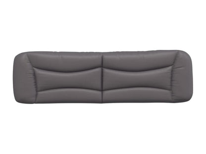 Testiera in similpelle grigia