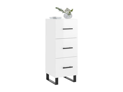 Credenza in legno ingegnerizzato bianco, 34,5 x 34 x 90 cm