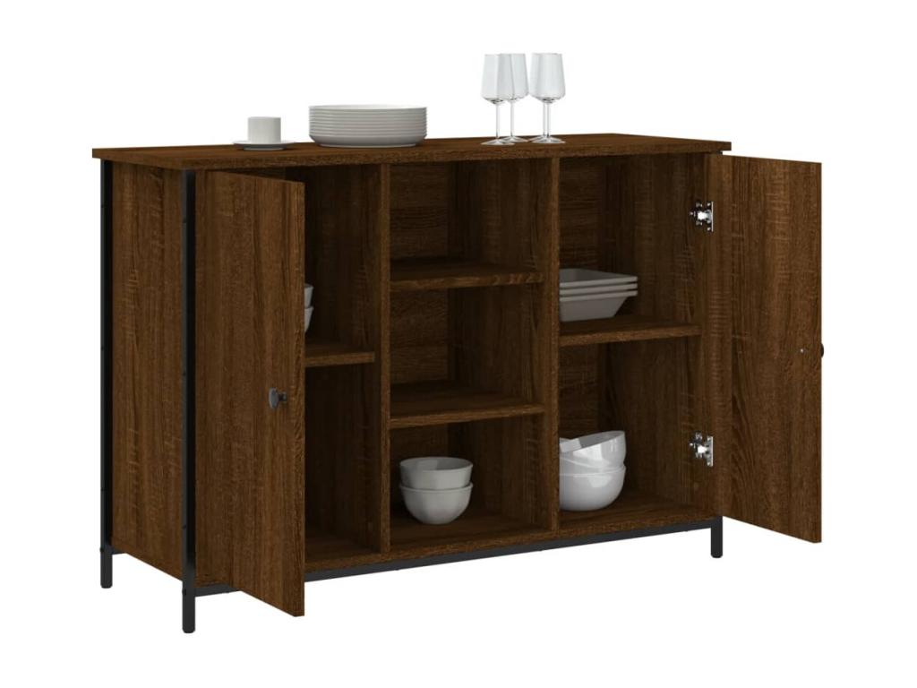 Credenza in legno ingegnerizzato marrone, 100 x 35 x 70 cm