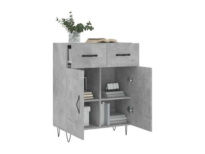 Credenza in legno ingegnerizzato grigio, 69,5 x 34 x 90 cm