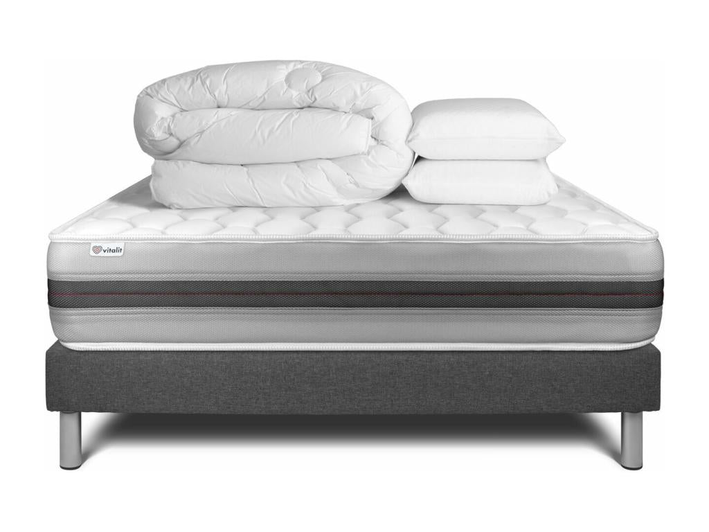 Base per letto grigia, 140 x 190 cm