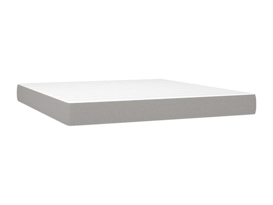 Base per letto LED grigia, 180 x 200 cm
