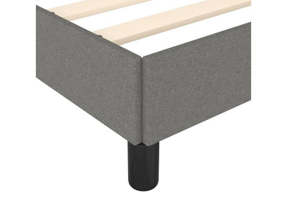 Struttura letto in tessuto grigio, 90 x 200 cm