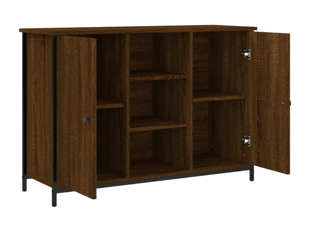 Credenza in legno ingegnerizzato marrone, 100 x 35 x 70 cm