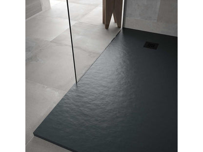 Piatto doccia in marmo grigio antracite, 90 x 140 cm