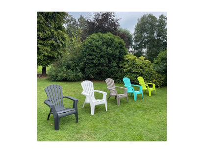 Poltrona in polipropilene grigio