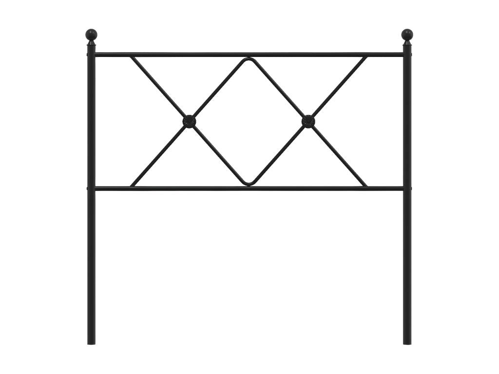 Testiera in metallo nero