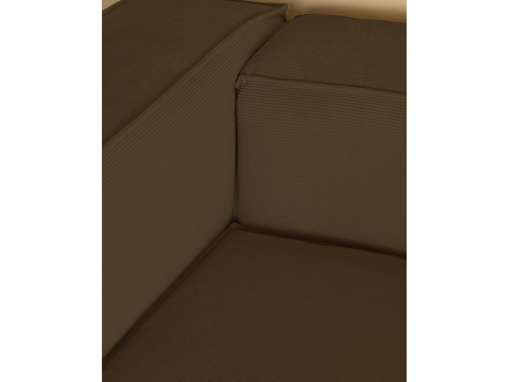 Divano in velluto marrone