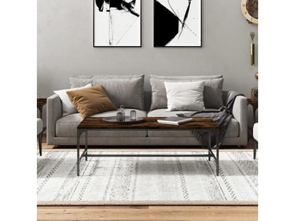 Tavolino da caffè in legno ingegnerizzato marrone, 80 x 50 x 35 cm