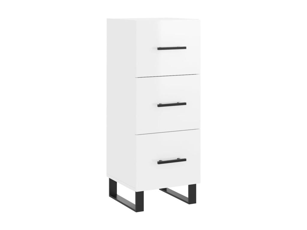 Credenza in legno ingegnerizzato bianco, 34,5 x 34 x 90 cm