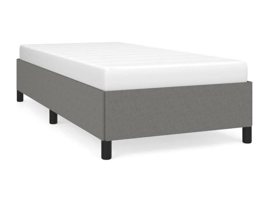 Struttura letto in tessuto grigio, 90 x 200 cm