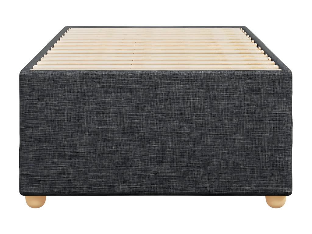 Struttura letto in tessuto grigio, 90 x 190 cm