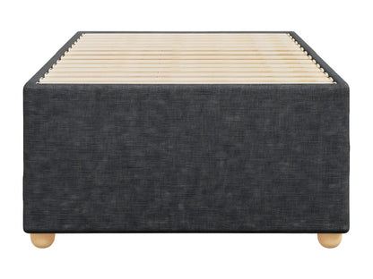 Struttura letto in tessuto grigio, 90 x 190 cm