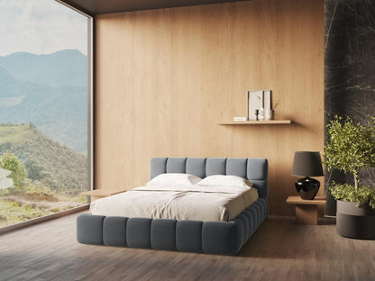 Letto in acciaio grigio antracite