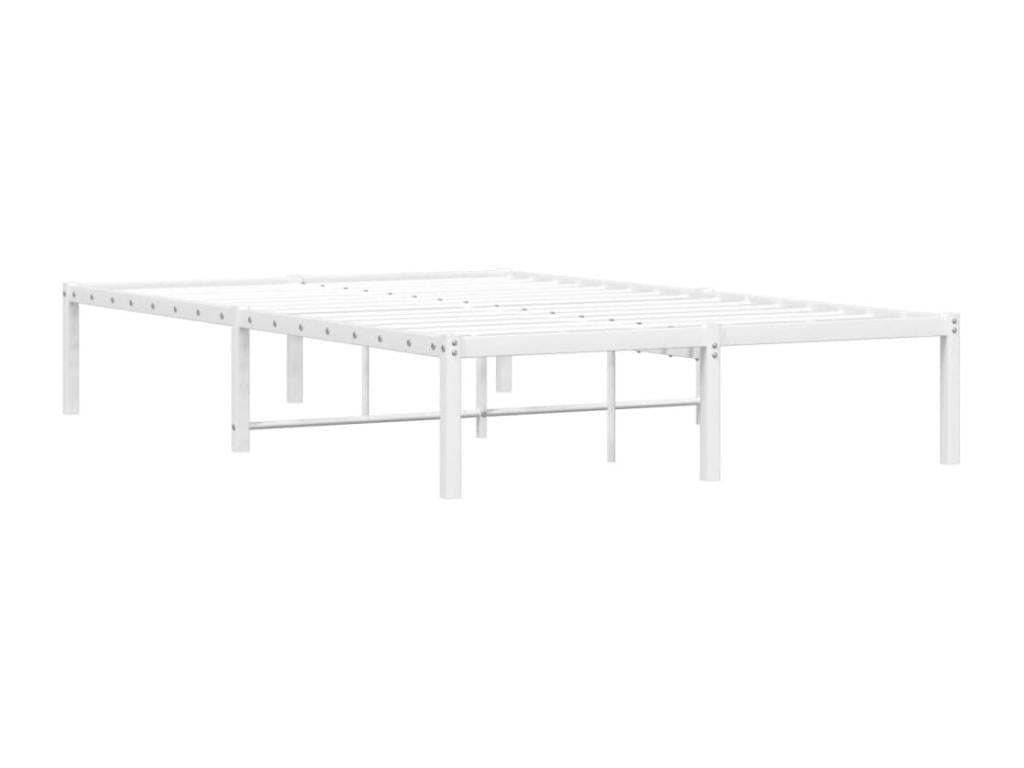 Struttura del letto in metallo bianco