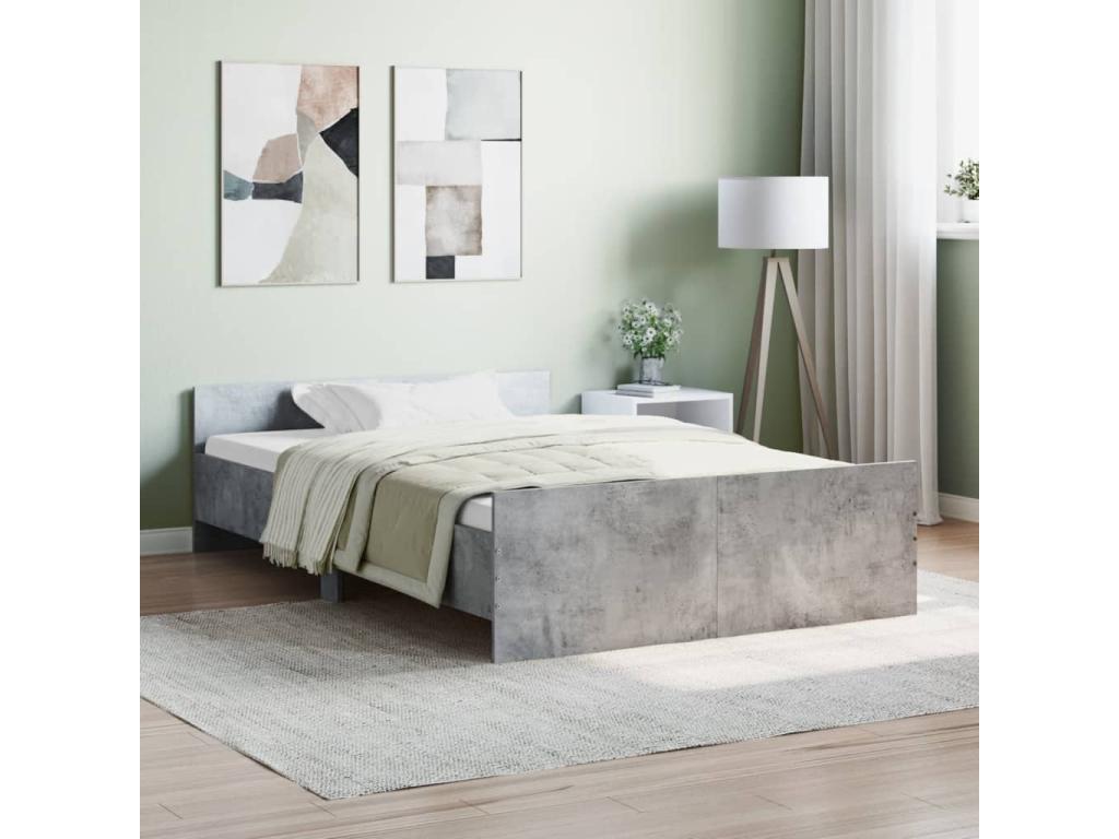 Struttura del letto grigia