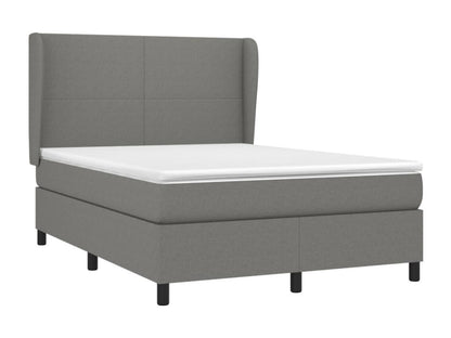 Base per letto in tessuto grigio, 140 x 200 cm