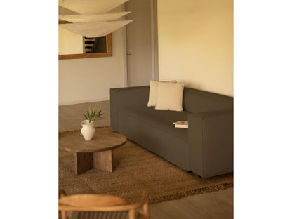 Divano in velluto marrone