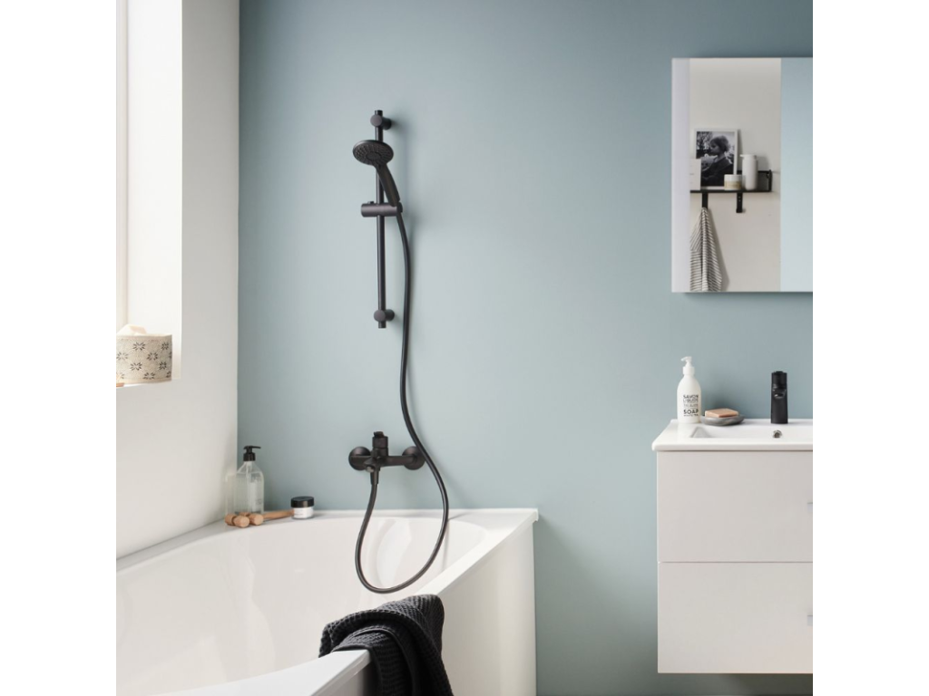 Vasca da bagno nera indipendente