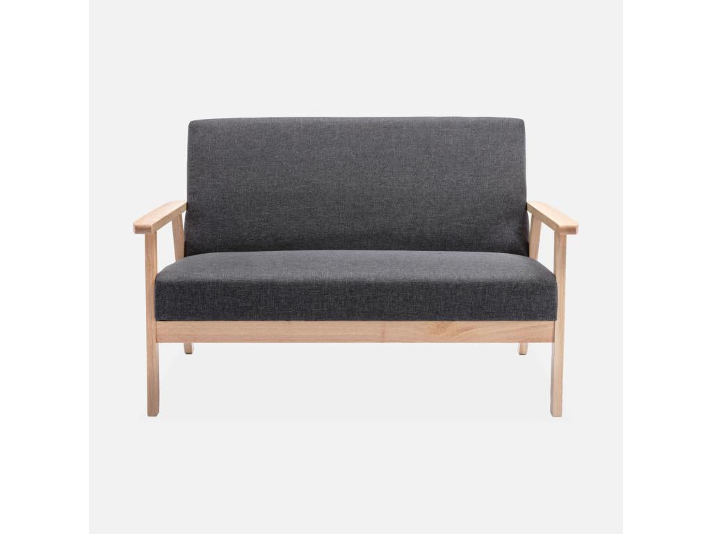 Poltrona in tessuto grigio antracite